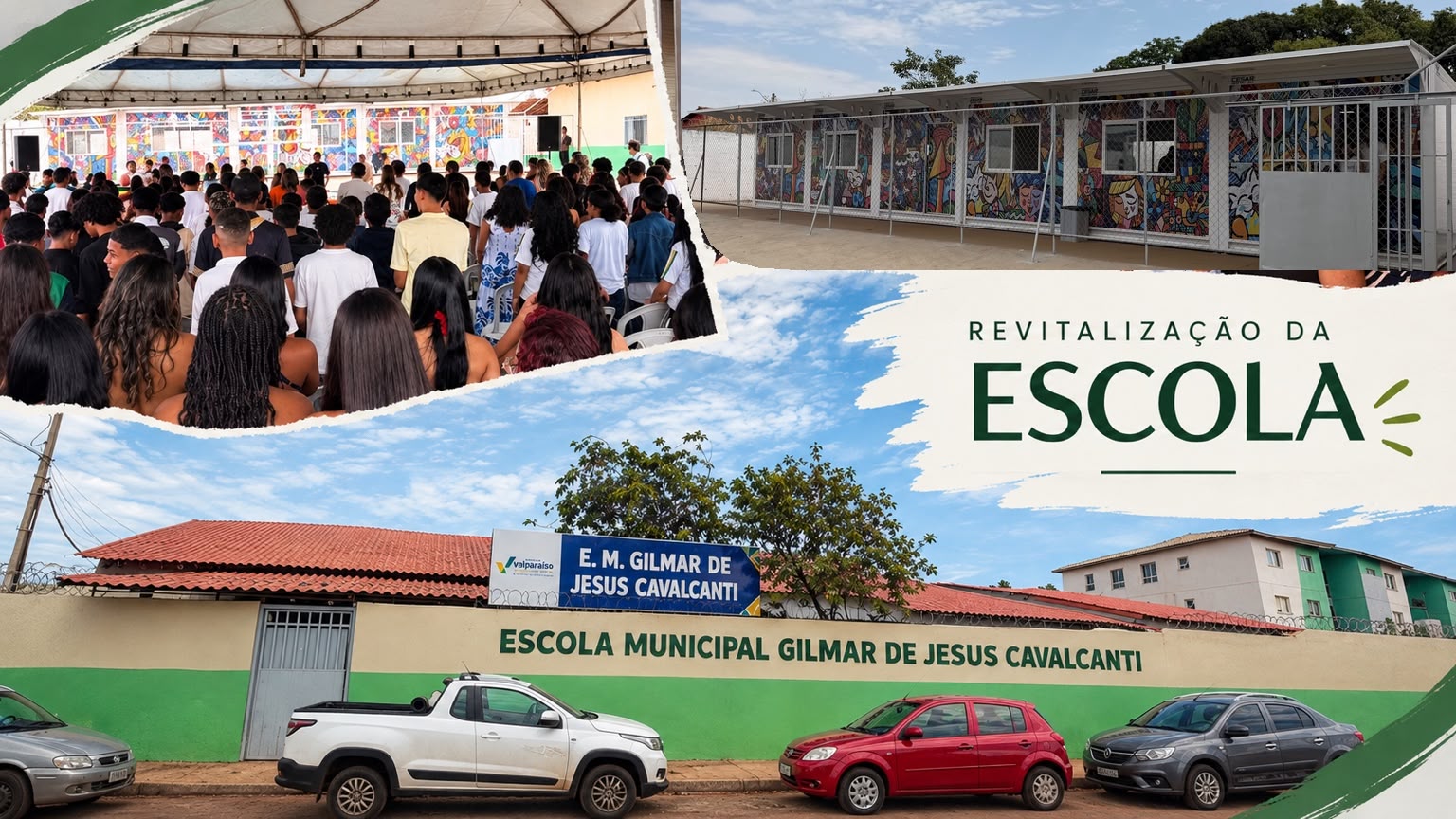 REVITALIZAÇÃO DA E. M. GILMAR CAVALCANTE É ENTREGUE À COMUNIDADE